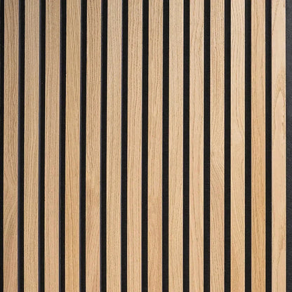 Wood Slat Acoustic Wall – 270 × 110 cm
